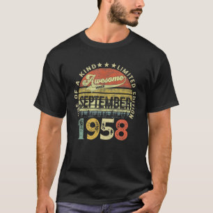 63 jaar oud Geweldige sinds september 1958 63rd ba T-shirt