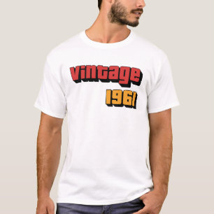 63 Jaar Oud Gift Mannen Vrouwen Vintage 1961 63e G T-shirt