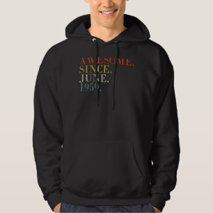 63 Jaar Oud Juni 1959 Hoodie