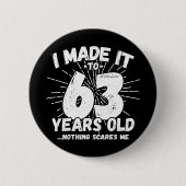 63 Jaar Oud Sarcastisch Meme Grappig 63e Verjaarda Ronde Button 5,7 Cm (Voorkant)