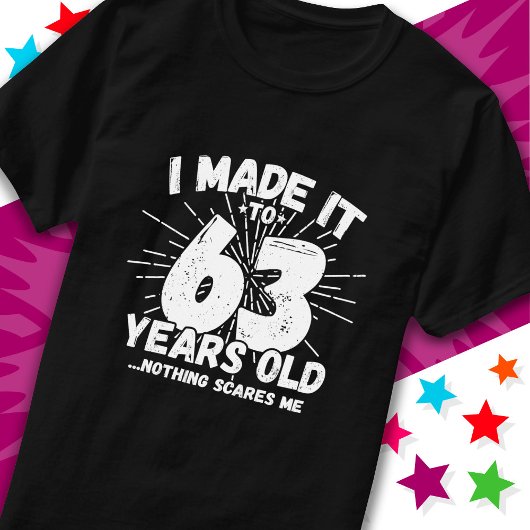 63 Jaar Oud Sarcastisch Meme Grappig 63e Verjaarda T-shirt