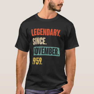 63 jaar oude 63e verjaardag Legendary sinds Novemb T-shirt