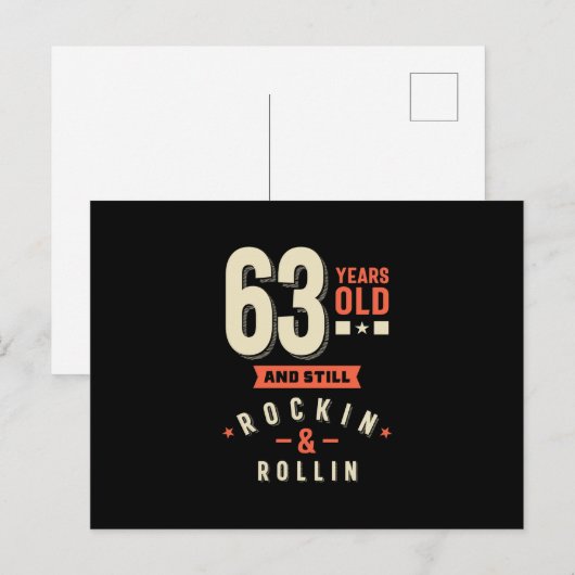 63 jaar oude en stilstaande Roclin & rollin Briefkaart (Voorkant / Achterkant)