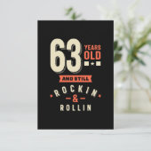 63 jaar oude en stilstaande Roclin & rollin RSVP Kaartje (Staand voorkant)