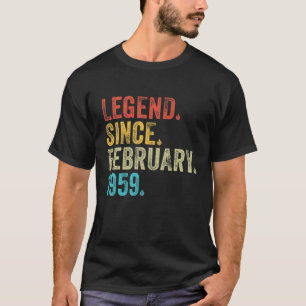 63 jaar oude legering sinds februari 1959 63e gebo t-shirt