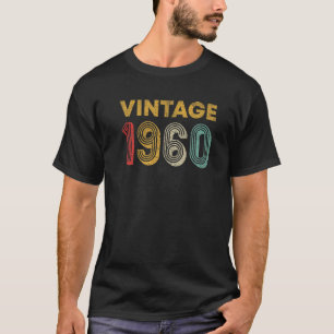63 jaar oude Retro 1960 63e verjaardag T-shirt