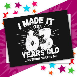 63 Jaar Oude Sarcastische Meme Leuk 63e Verjaardag Briefkaart