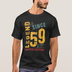63 jaar oude Vintage 1959 63ste verjaardagsdecorat T-shirt