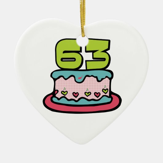 63 jaar oude vogelbeker keramisch ornament (Voorkant)