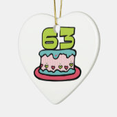 63 jaar oude vogelbeker keramisch ornament (Links)