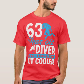 63 jaar Scuba Diving Diver Snorkel 63 T-shirt