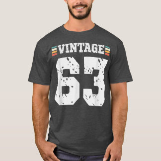 63-jarige Happy 63rd Birthday Fun Sports T-shirt