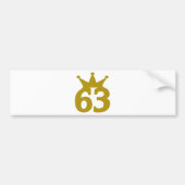 63-kroon bumpersticker (Voorkant)