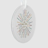 63 National Parks Map geeft US Park  Campin Ornament (voorkant)