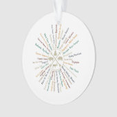 63 National Parks Map geeft US Park  Campin Ornament (voorkant)