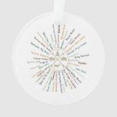 63 National Parks Map geeft US Park  Campin Ornament (voorkant)