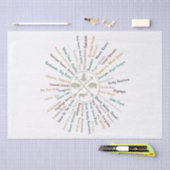 63 National Parks Map geeft US Park  Campin Tissuepapier (Craft)