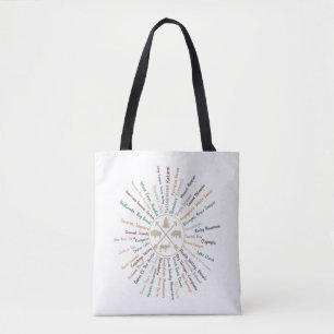 63 National Parks Map geeft US Park Campin Tote Bag