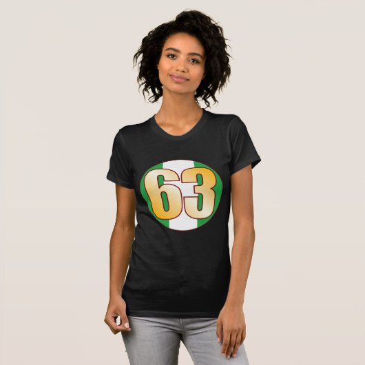 63 NIGERIA Gold T-shirt (Voorkant volledig)