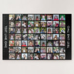 63 Square Photo Collage Grid met tekst - zwart Legpuzzel<br><div class="desc">Gebruik 63 SQUARE foto's om een persoonlijke fotocollage te creëer. Deze moderne, strakke lay-out bevat een tekstblok in een san serif lettertype om een familienaam of een naam toe te voegen. De achtergrondkleur kan worden gewijzigd in het gebied Aanpassen. *** Voor het beste resultaat voor deze multi foto lay-out -...</div>