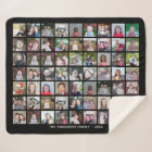 63 Square Photo Collage Grid met tekst - zwart