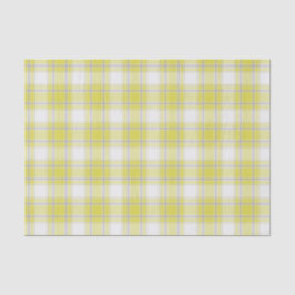 63 Tartan Pset Yellow, Grijs & Wit nr. Tissuepapier