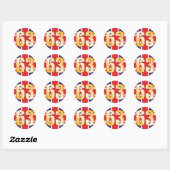 63 UK Gold Ronde Sticker (Vel)