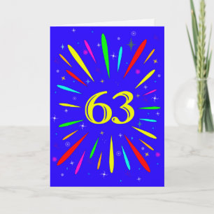 63e 'Birthday Explosion'-Kaart Kaart