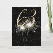 63e bruiloft-sparklers kaart (Voorkant)