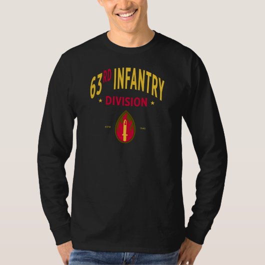63e Infanteriedivisie - US Military Long T-shirt (Voorkant)