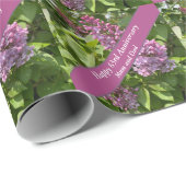 63e Jubileum Lila bewerkbaar Cadeaupapier (Rol Hoek)