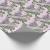 63e Jubileum Lila bewerkbaar Cadeaupapier (Hoek)