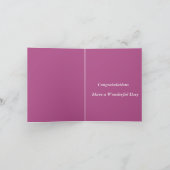 63e Jubileum Lila bewerkbaar Kaart (Binnen)
