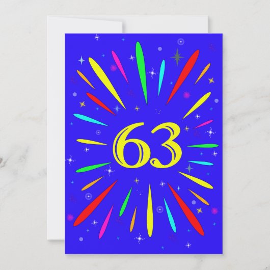 63e uitnodiging op zaterdag (Voorkant)