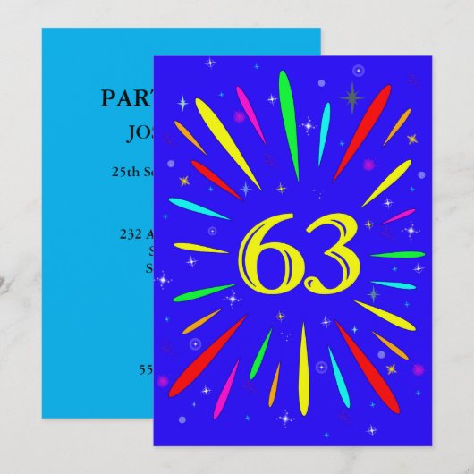 63e uitnodiging op zaterdag (Voorkant / Achterkant)