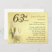 63e uitnodiging voor een Jubileum voor weddenschap (Voorkant / Achterkant)