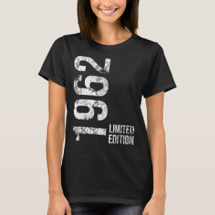 63e verjaardag 63 jaar oud Man vrouw Vintage 1962 T-shirt