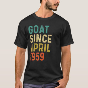 63e verjaardag 63 jaar oude geiten sinds april 195 t-shirt