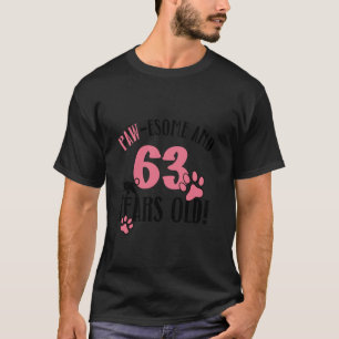 63e verjaardag 63 jaar oude kat moeder kat liefheb t-shirt