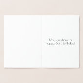 63e verjaardag - Art Deco geïnspireerde look "63"  Folie Kaarten (Binnen)