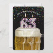 63e verjaardag Bierfeest Kaart (Voorkant)