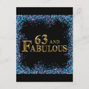 63e verjaardag briefkaart