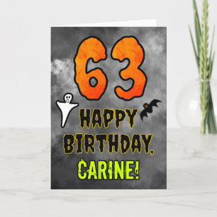 63e verjaardag: Eerie Halloween Theme + Aangepaste Kaart