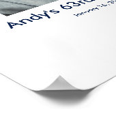 63e Verjaardag foto custom Sign In Party Board 63 Poster (Hoek)