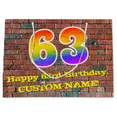 63e verjaardag: Fun, door graffiti geïnspireerde r Groot Cadeauzakje (Voorkant)