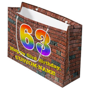 63e verjaardag: Fun, door graffiti geïnspireerde r Groot Cadeauzakje
