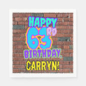 63e verjaardag ~ Fun, geïnspireerd door Urban Graf Servet (Voorkant)