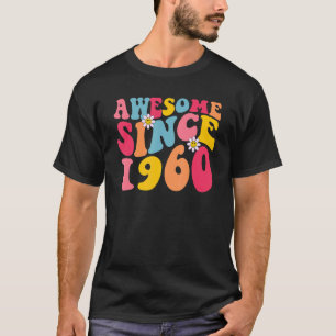 63e verjaardag Geweldige sinds 1960 Retro 63 jaar T-shirt
