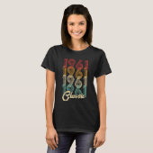 63e verjaardag Gift Classic 1961 63 jaar oud T-shirt (Voorkant volledig)