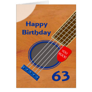 63e verjaardag gitaarspeler Birthday
